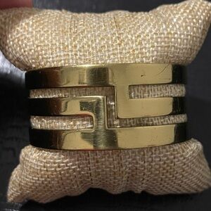 4-Rustic Cuff Gold Geometric Cuff Bracelets